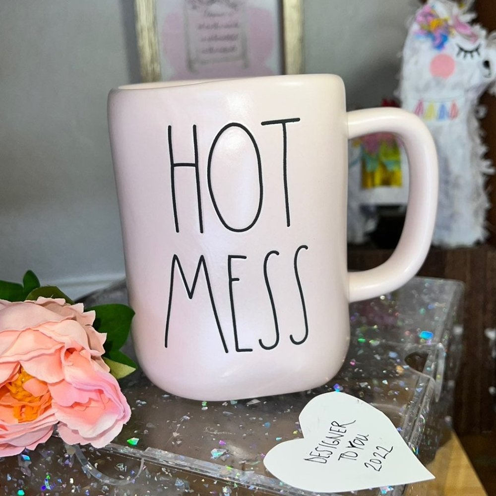 Rae Dunn NEW VALENTINES DAY BABY PINK HOT MESS HTF NWT